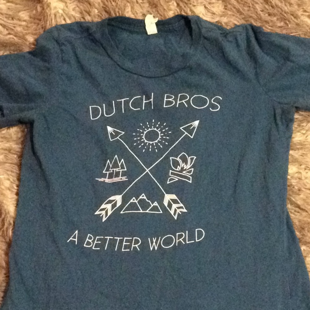 2 Dutch Bros Briand T-shirts sizes small-medium